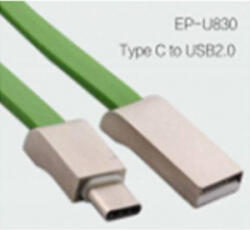 nBase USB 2.0 A-C kábel 1m zöld (750915) (750915)