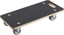 METAFRANC Szállítókocsi, 590×290 mm, csúszásgátló rétegelt lemez/PU, max. 200 kg teherbírás (WU0822010)