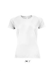 SOL'S Női póló SOL'S SO01159 Sol'S Sporty Women - Raglan-Sleeved T-Shirt -L, White