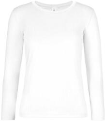 B&C Collection Női hosszú ujjú póló B&C #E190 LSL /women -3XL, Fehér