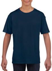 Gildan Gyerek póló Rövid ujjú Gildan Softstyle Youth T-Shirt - M (116/134), Sötétkék (navy)