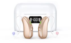  Digitális újratölthető hallókészülék x2 NeoHGS Premium, tiszta hangzás, kihangosító, Bluetooth, gyors töltés, egyszerű kezelés, modern design, akkumulátor kijelző tok, kihangosító