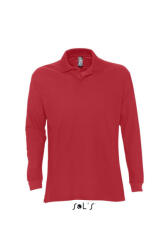 SOL'S Férfi galléros póló SOL'S SO11328 Sol'S Star - Men'S polo Shirt -S, Red