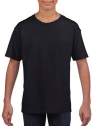 Gildan Gyerek póló Rövid ujjú Gildan Softstyle Youth T-Shirt - L (140/152), Fekete