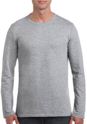 Gildan Férfi póló Hosszú ujjú Gildan Gildan Mens Softstyle Long Sleeve Tee - L, Sportszürke