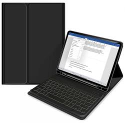 Haffner Smart Case on/off funkcióval - Pencil tartóval - Billentyűzettel Apple iPad 10.9 (2022) fekete (FN0485)