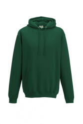 Just Hoods Uniszex kapucnis pulóver Just Hoods AWJH001 College Hoodie -S, Bottle Green