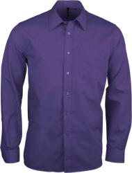 Kariban Férfi ing Kariban KA545 Jofrey > Long-Sleeved Shirt -L, Purple