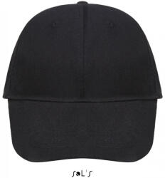 SOL'S Uniszex sapka SOL'S SO88100 Sol'S Buffalo - Six panel Cap -Egy méret, Black/Red
