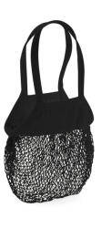 Westford Mill Uniszex organikus válltáska Westford Mill Organic Cotton Mesh Grocery Bag Egy méret, Fekete