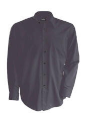 Kariban Férfi ing Kariban KA541 Men'S Long-Sleeved Cotton poplin Shirt -L, Zinc