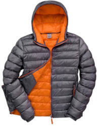 Result Férfi Kabát Kapucnis Hosszú ujjú Result Snow Bird Hooded Jacket -XL, Szürke/Narancs