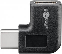 Goobay USB-C - USB-C adapter 90° fekete (45402) (45402)