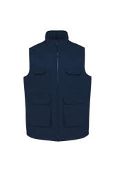 Designed To Work Uniszex mellény Designed To Work WK607 padded Multi-pocket polycotton vest -3XL, Navy