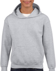 Gildan Gyerek Pulóver Kapucnis Hosszú ujjú Gildan Heavy Blend Youth Hooded Sweat - XL (176), Sportszürke