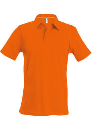 Kariban Férfi galléros póló Kariban KA241 Men'S Short-Sleeved polo Shirt -3XL, Orange