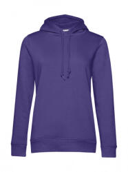 B&C Collection Női kapucnis hosszú ujjú organikus pulóver B and C Organic Hooded /women L, Sugárzó lila