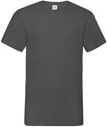 Fruit of the Loom Férfi póló Rövid ujjú Fruit of the Loom Valueweight V-Neck-Tee - L, Világos grafitszürke