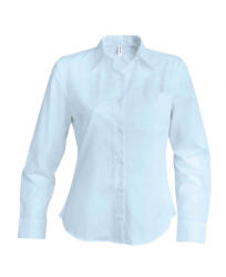 Kariban Női blúz Kariban KA534 Ladies' Long-Sleeved Oxford Shirt -XS, Oxford Blue