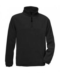 B&C Collection Férfi hosszú ujjú polár B and C Highlander+ 1/4 Zip Fleece Top 3XL, Fekete