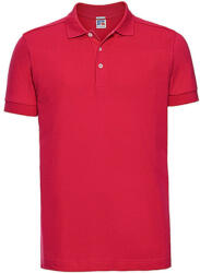 Russell Europe Férfi galléros póló rövid ujjú Russell Europe Men's Stretch Polo - 3XL, Piros