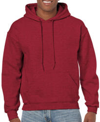 Gildan Uniszex Pulóver Kapucnis Hosszú ujjú Gildan Heavy Blend? Hooded Sweat - S, Antik meggypiros