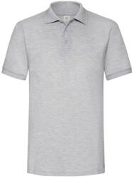 Fruit of the Loom Férfi Galléros póló Rövid ujjú Fruit of the Loom Heavyweight 65: 35 Polo - S, Heather szürke
