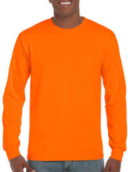 Gildan Uniszex póló Hosszú ujjú Gildan Ultra Cotton Adult T-Shirt LS - XL, Safety narancssárga