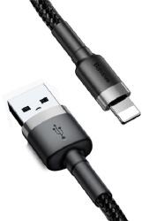 Baseus CAFULE adatkábel (USB - lightning, 1.5A, gyorstöltő 3.0, 200cm, cipőfűző) FEKETE