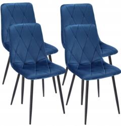  x KÁRPITOZOTT SZÉK steppelt BÁRSON modern - pepita - 65 915 Ft