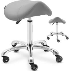  YORK nyeregszék kozmetikai szék kerekeken 150 kg-ig - sötétszürke