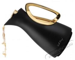 Vialli Design Termosz üvegbetéttel, 1 l fekete-arany, ALESSIA 9200