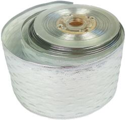 LAALU Szalag - ezüst, fényes mintával, 6 cm × 10 m (LAU-1391)