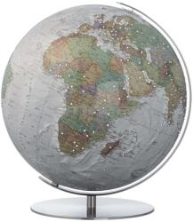 Alba COLUMBUS SWAROVSKI DUO ALBA, világítós, akril földgömb, Swarovski kövekkel, rozsdamentes acél talppal és meridiánnal (GCOS234081)