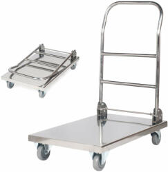  Összecsukható acél platformkocsi HoReCa platform 70x52cm