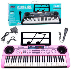 Billentyűzet orgonák + mikrofon 61 gomb 328-06 IN0082