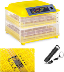  Keltetőgép akár 96 tojás kikeltetéséhez + 120 W-os ovoszkóp