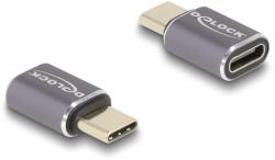 Delock Adaptor USB 40 Gbps USB Type-C PD 3.0 100 W cu conector - cu manșon, port saver 8K 60 Hz metal