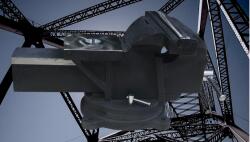  Żeliwne imadło warsztatowe z obrotową podstawą 150mm