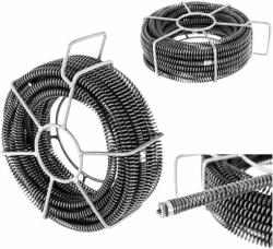  Spirálcsőtisztító rugós hidraulikus 6 x 2, 45 m átmérőjű 16 mm KÉSZLET