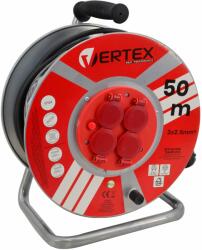 Vertex Hosszabbító kábel fémdobon 50m 3x2, 5mm Vertex (PB50)