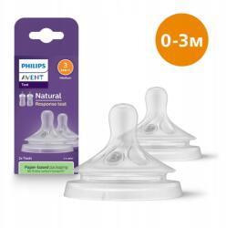 Philips Natural Response SCY963/02 Reszponzív etetőcumi 1m+ 2 db (SCY963/02)