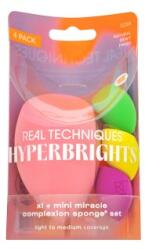 Real Techniques Hyperbrights XL + Mini Miracle Complexion Sponge Set гъбичка за фон дьо тен - комплект