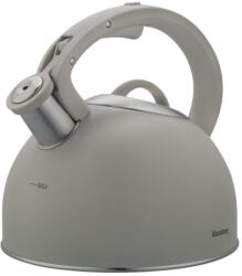 Klausberg Ceainic cu fluier Klausberg KB-7912, 2.5 l, Maner cu efect de lemn, Inductie, Gri deschis (KB-7912)