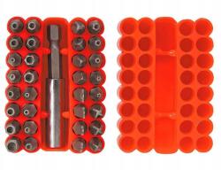TOP TOOLS Csavarhúzófejek vegyes csavarhúzók 33 db-os Készlet Top Tools hosszabbítóval (39D355)