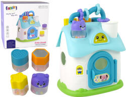  Interaktív Gyermekház - Különféle Válogatási Formákkal, Csörgővel, Kék