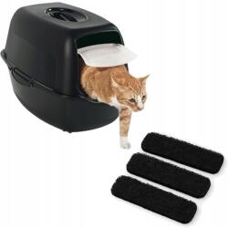 Rotho Bailey macska alomtálca, fekete, szűrővel, XL (4004590000AR)