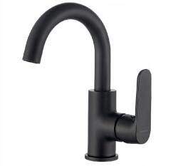 Kuchinox Mosdó Csaptelep Forgatható Kifolyócső Fekete Magas (BQD 728D)