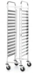  Szállítókocsi vendéglátóipari tartályok szállításához 15x GN1/1 Kitchen Line - Hendi 813270 (813270)