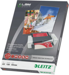 Leitz iLam UDT lamináló fólia A3 175 micron meleglamináló 74900000 (74900000)